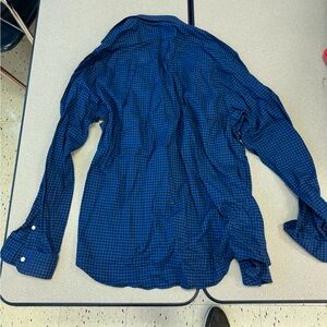 Calvin Klein Blue Checkered Men's Shirt